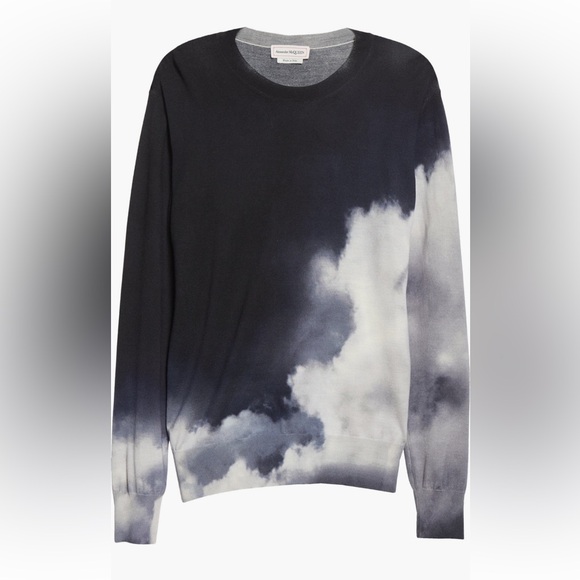 Alexander McQueen Storm Print Wool and Silk Sweater, size S - Picture 5 of 12